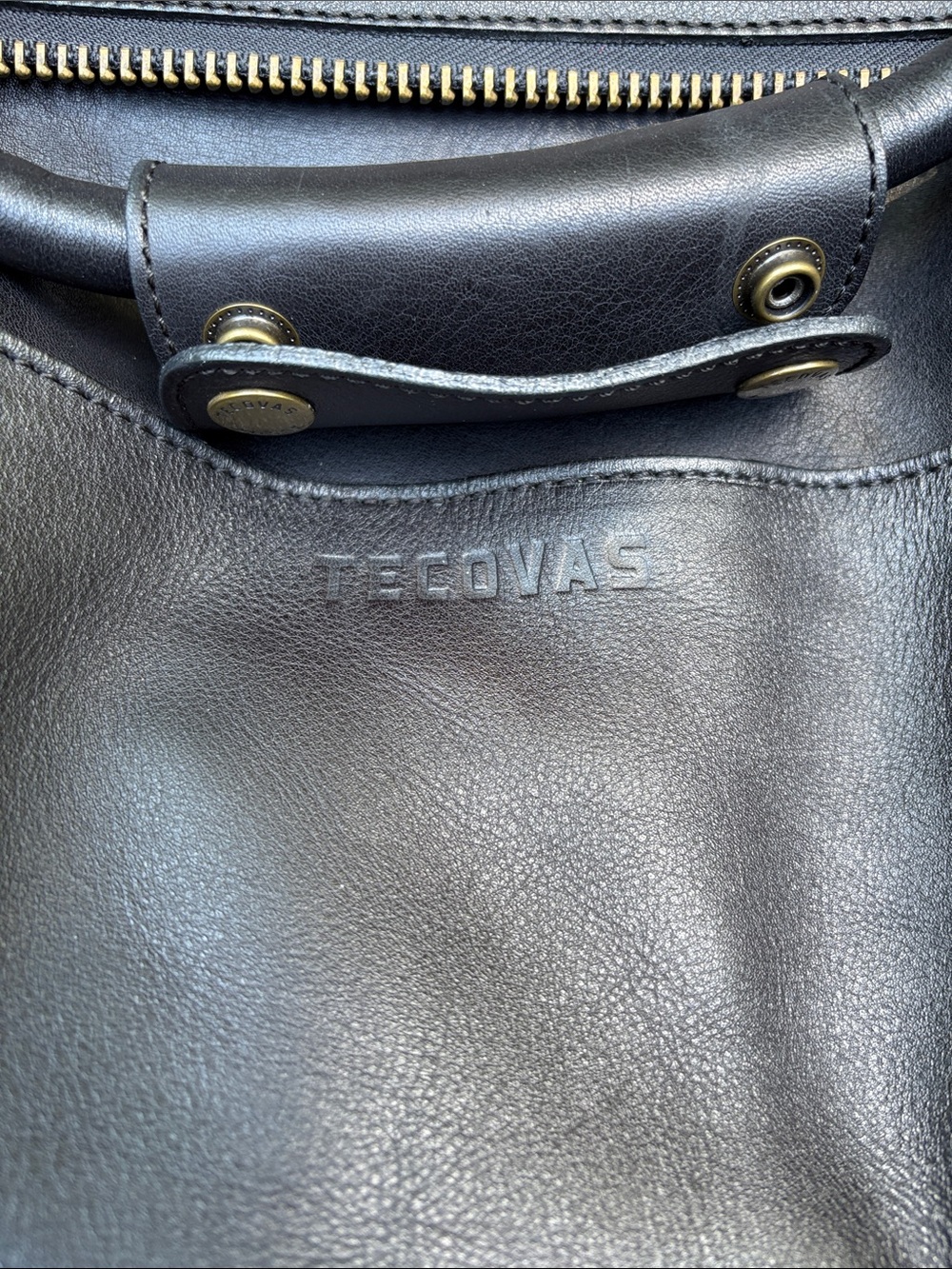 NWT Tecovas Leather Weekender Bag - Black - Picture 2 of 12